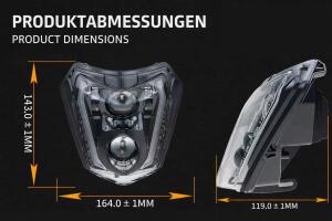 Scheinwerfer LED  für KTM EXC XCW SX SXF SMC-R 125 250 350 450 500 690 17-23