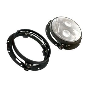 Montagering Scheinwerfer LED 7 Zoll für Harley Davidson Schwarz