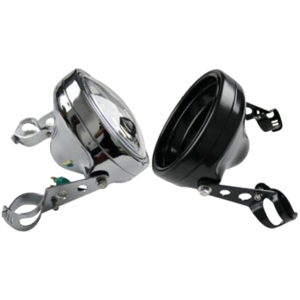 7 Zoll Scheinwerfergehäuse Halterung Schwarz/Chrom