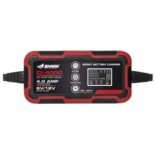 Batterie Ladegerät Shark CI-4000 Motorrad ATV Roller Quad für 12V/6V Batterien