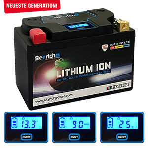 Batterie Lithium Skyrich HJP14-FP-LCD YTX14H-BS YTZ14S...
