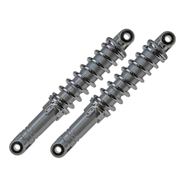 Shock absorber set universal 360mm chrome moped