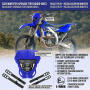 Scheinwerfer LED für Yamaha WRF 450 / 250 Blau Komplettset