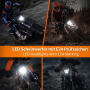 Scheinwerfer LED für KTM EXC / SX-F / SMC-R 250/350/450/500 Bj.17-21 Schwarz & Lampenschirm Komplettset