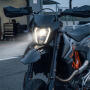 Scheinwerfer LED für KTM EXC / SX-F / SMC-R 250/350/450/500 Bj.17-21 Schwarz & Lampenschirm Komplettset