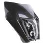 Scheinwerfer LED für KTM EXC / SX-F / SMC-R 250/350/450/500 Bj.17-21 Schwarz & Lampenschirm Komplettset