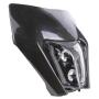 Scheinwerfer LED Lampenschirm Komplettset für KTM EXC 250/350/450/500 Bj17-21 Schwarz
