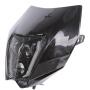 Scheinwerfer LED Lampenschirm Komplettset für KTM EXC 250/350/450/500 Bj17-21 Schwarz