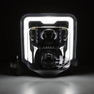 Scheinwerfer LED Lampenschirm Komplettset für Husqvarna FE/TE Weiß