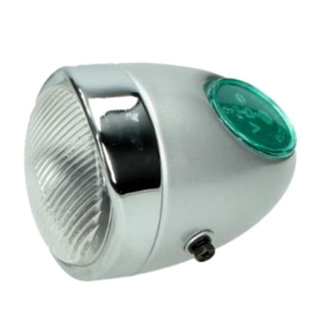 Scheinwerfer Eierlampe Oldtimer Mofa Moped für Zündapp Sachs Kreidler Puch Rixe in silber