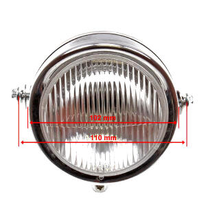 Scheinwerfer Eierlampe Oldtimer Mofa Moped für Zündapp Sachs Kreidler Puch Rixe in silber