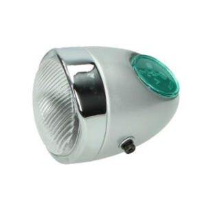 Scheinwerfer Eierlampe Oldtimer Mofa Moped für Zündapp Sachs Kreidler Puch Rixe in silber