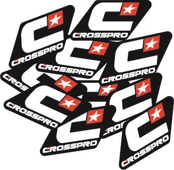Aufkleber Sticker Crosspro 58x28 Schwarz