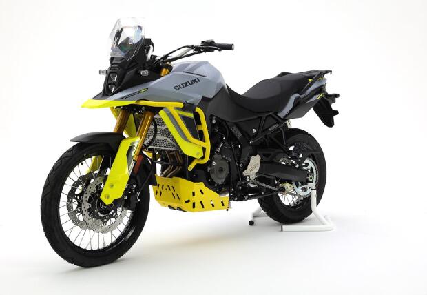 Kühlerschutz für Suzuki V-Strom DL800 ab 23 Edelstahl gebürstet