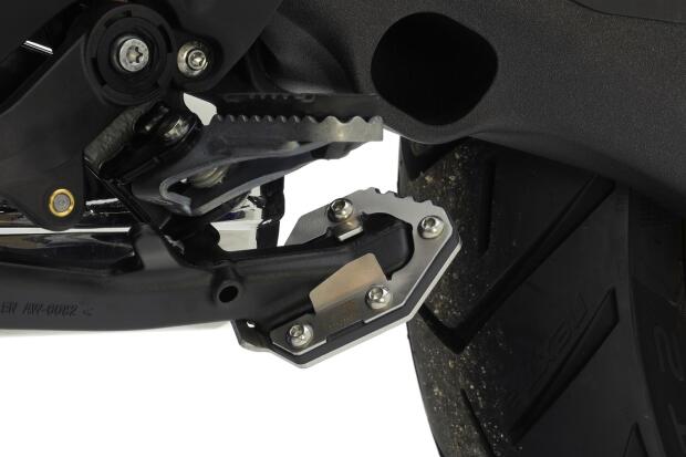 Side stand base extension for BMW R 1300 GS year 23-24 matt black