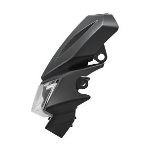 Scheinwerfer LED Lampenschirm Komplettset für Kawasaki/Suzuki Universal Schwarz