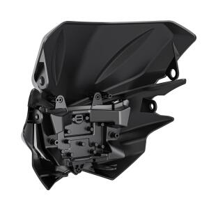 Scheinwerfer LED Lampenschirm Komplettset für Kawasaki/Suzuki Universal Schwarz