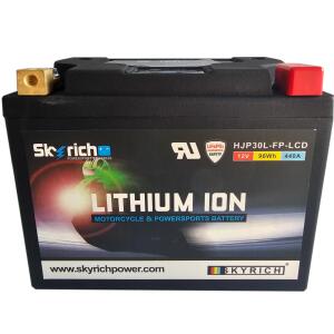 Batterie Lithium für Benelli BMW Ducati Harley Laverda Moto Guzzi MV Agusta HJP30L-FP-LCD