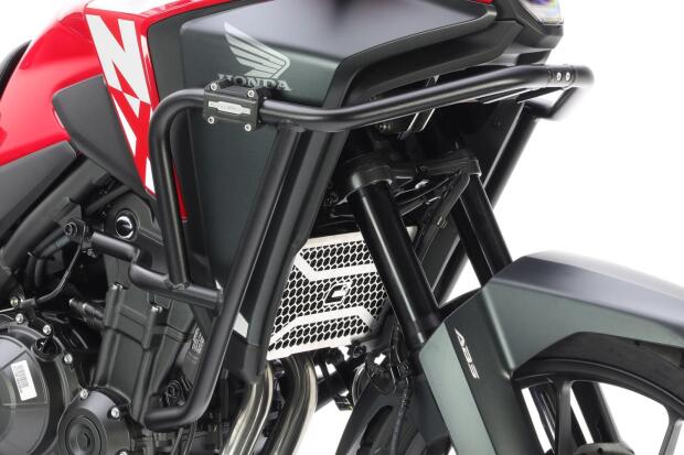 Sturzbügel Aluminium für Honda NX 500 Bj.24 matt schwarz