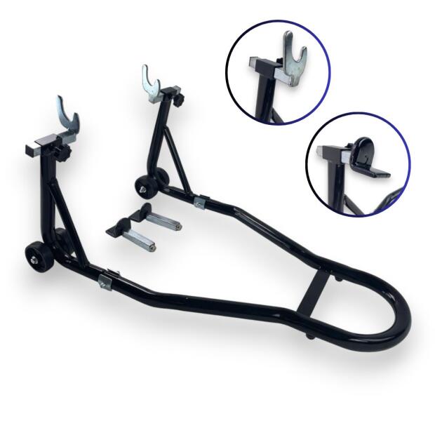 Montageständer Motorrad hinten universal mit V & L Adapter