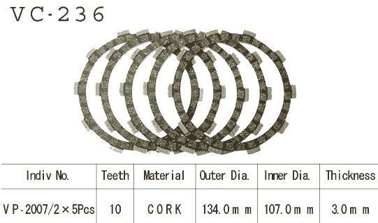 Kupplungslamellen Satz für Yamaha DT125 78-81