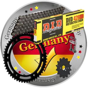 DID Kettensatz für Yamaha WR125R/X Kettenkit 14Z 53Z 2009-2017 DE07