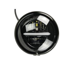 LED Scheinwerfer Classic mit Gehäuse schwarz 5.75 Zoll mit E-Nummer