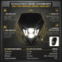 Headlight LED lampshade for Yamaha DT 50 / 80 / 125 R / RE / X blue