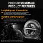 LED Scheinwerfer Classic mit Gehäuse 5.75 Zoll in Chrome Designe