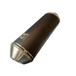 Auspuff Turbo Kit Beta RR 125 4T LC 21 Slip On Alu Schwarz