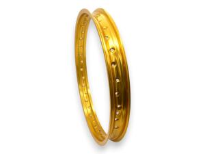 Felgenring hinten 2.15x18 Alu Light Gold 36 Loch für Motorrad eloxiert