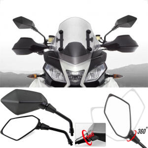 Motorrad Spiegel Universal Lenkerspiegel schwarz M10 Paar