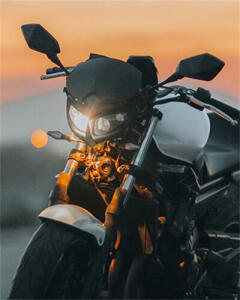 Motorrad Spiegel Universal Lenkerspiegel schwarz M10 Paar