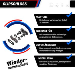 Kettensatz X-Ring verstärkt für Honda 600 CBF N PC43 2008-2010 ohne ABS