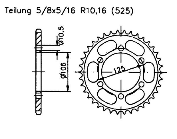 Kettenrad Z.48 für Triumph 765 STREET TRIPLE 765 RS 2023-2024