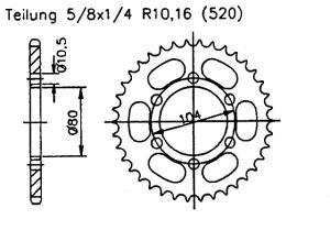 Kettenrad Z.48 für CF-Moto 650 MT650 2020-2022