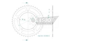 Sprocket rear t. 15 for VOGE 500 R 2022-2023