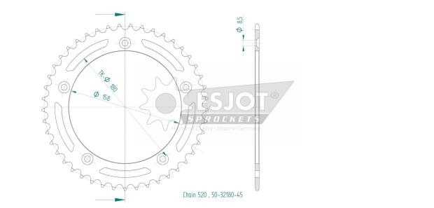 Sprocket rear t. 15 for VOGE 500 DS 2022-2023