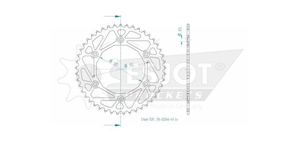 Sprocket rear t. 14 for VOGE 300 Rally 2023-2023