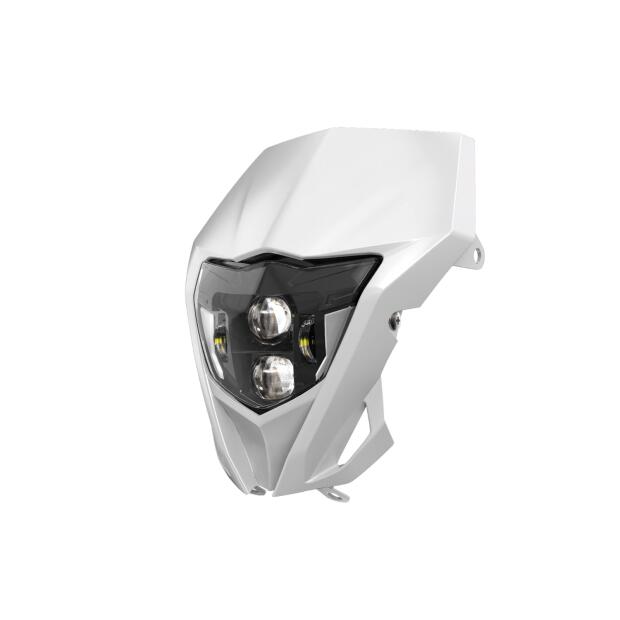 Headlight LED lampshade universal white for Yamaha KTM Aprilia Supermoto Enduro