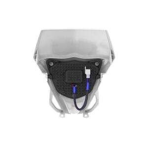 Headlight LED lampshade universal white for Yamaha KTM Aprilia Supermoto Enduro