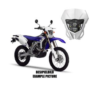 Headlight LED lampshade universal white for Yamaha KTM Aprilia Supermoto Enduro