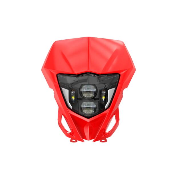 Scheinwerfer LED Universal Rot für Yamaha für KTM Aprilia Supermoto Enduro