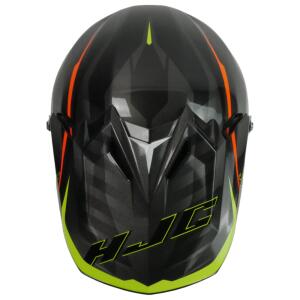 HJC CL XY II Enduro Cross Helm Schwarz Gelb Orange Gr. (L) 54cm