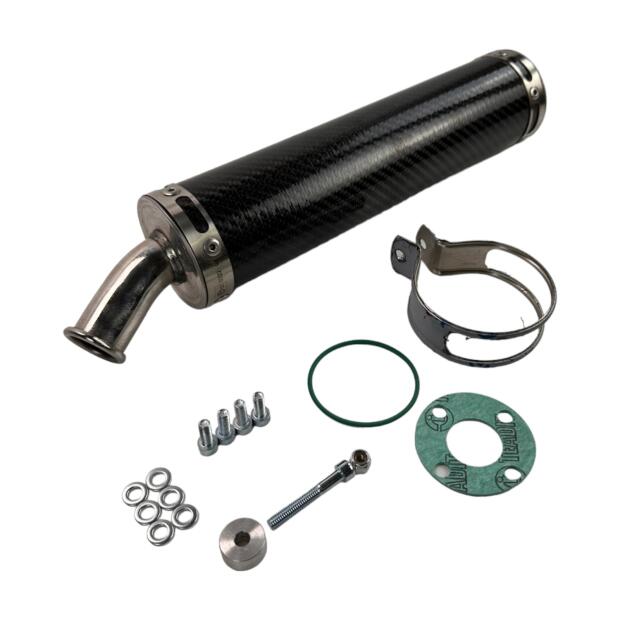 Auspuffendtopf Giannelli für Cagiva Mito 125 94-04 Carbon E13