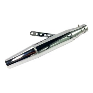 Auspuff Universal 38-45mm Slip-On Chrom Endtopf