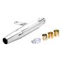 Auspuff Universal 38-45mm Slip-On Chrom Endtopf