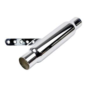 Exhaust Slip-On Silencer Muffler Universal 38-45mm Retro Chrome