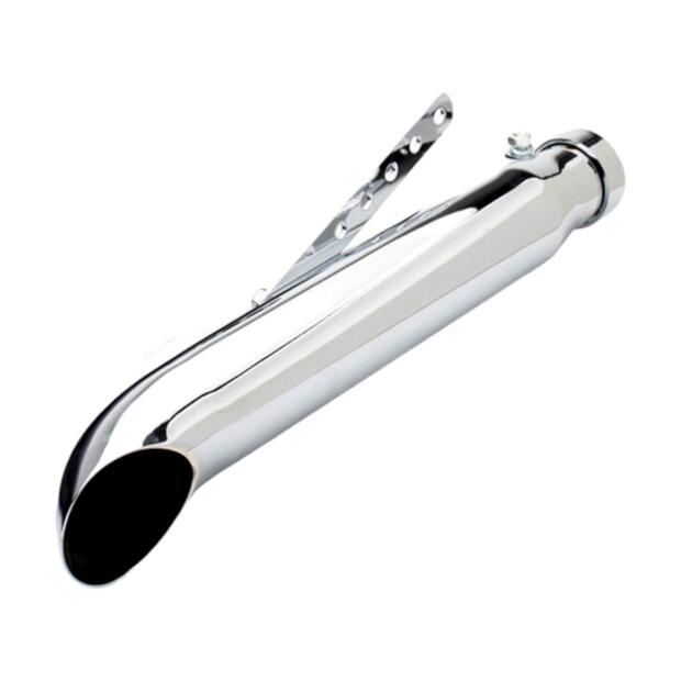 Exhaust Slip-On Muffler Silencer 38-45mm Retro Chrome