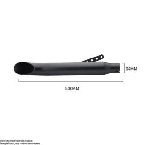 Auspuff Universal 38-45mm Retro Chrom Endtopf Slip-On